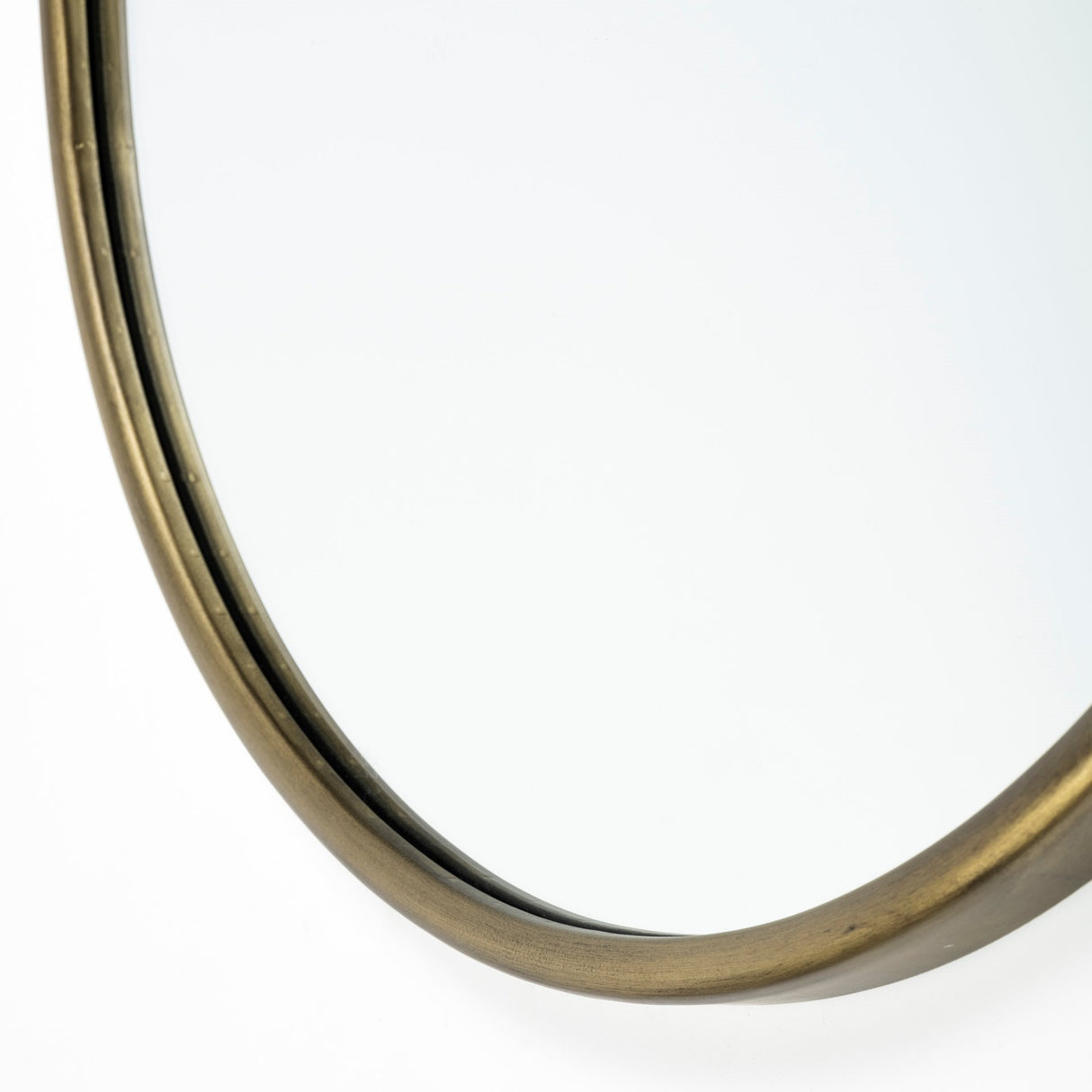 Sylvia I 24L x 35H Oval Gold Metal Frame Wall Mirror from Mercana - Luna Furniture