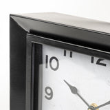 Ralph I Black Metal Square Table Clock from Mercana - Luna Furniture