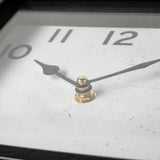 Ralph I Black Metal Square Table Clock from Mercana - Luna Furniture