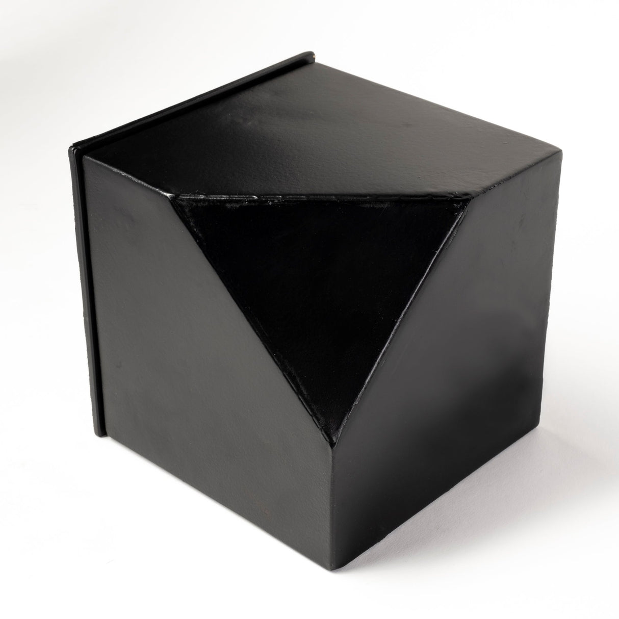 Ralph II Black Metal Cube Table Clock from Mercana - Luna Furniture