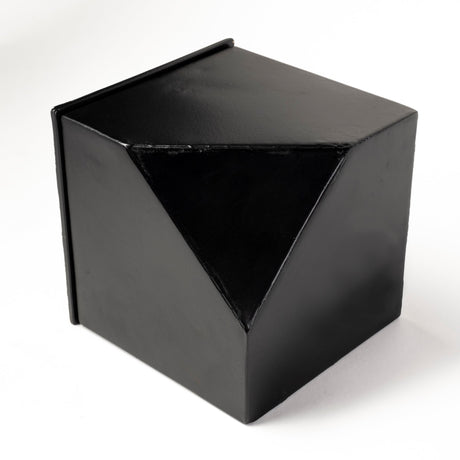 Ralph II Black Metal Cube Table Clock from Mercana - Luna Furniture