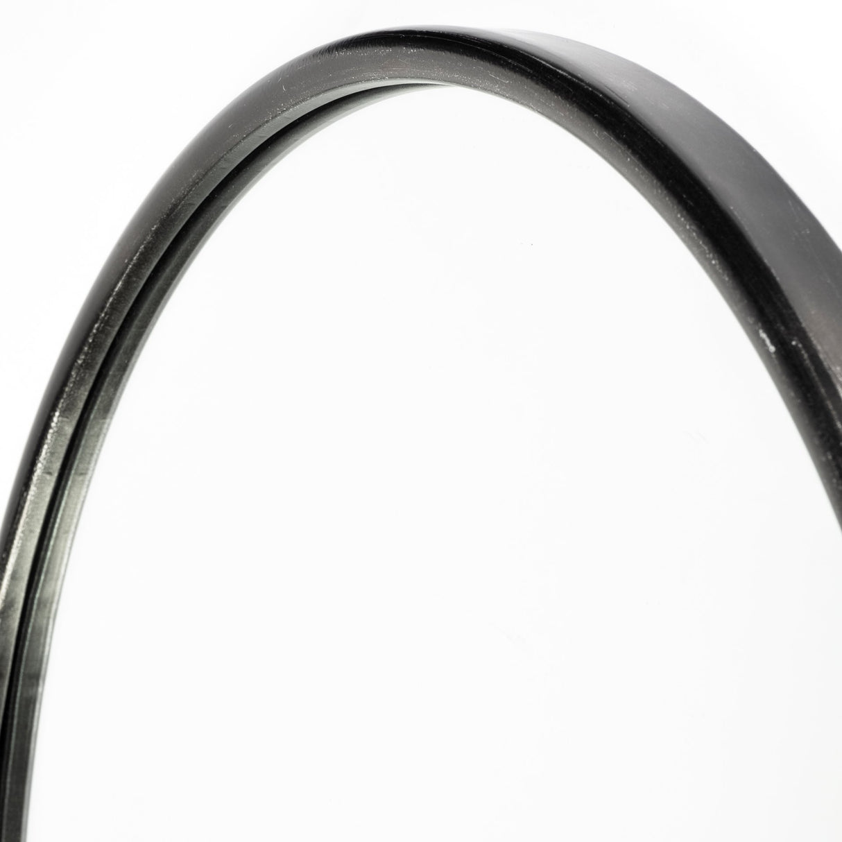 Sylvia II 24"x35" Oval Black Metal Frame Mirror from Mercana - Luna Furniture