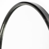 Sylvia II 24"x35" Oval Black Metal Frame Mirror from Mercana - Luna Furniture