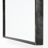 Agatha 28.0L x 2.0W x 70.0H Rounded Arch Black Metal Frame Full Length Mirror from Mercana - Luna Furniture