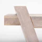 Elaine 59x36 Brown Solid Wood Top & Base Coffee Table from Mercana - Luna Furniture