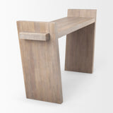 Elaine III 60L x 16W Brown Wood Angled Leg Console Table from Mercana - Luna Furniture