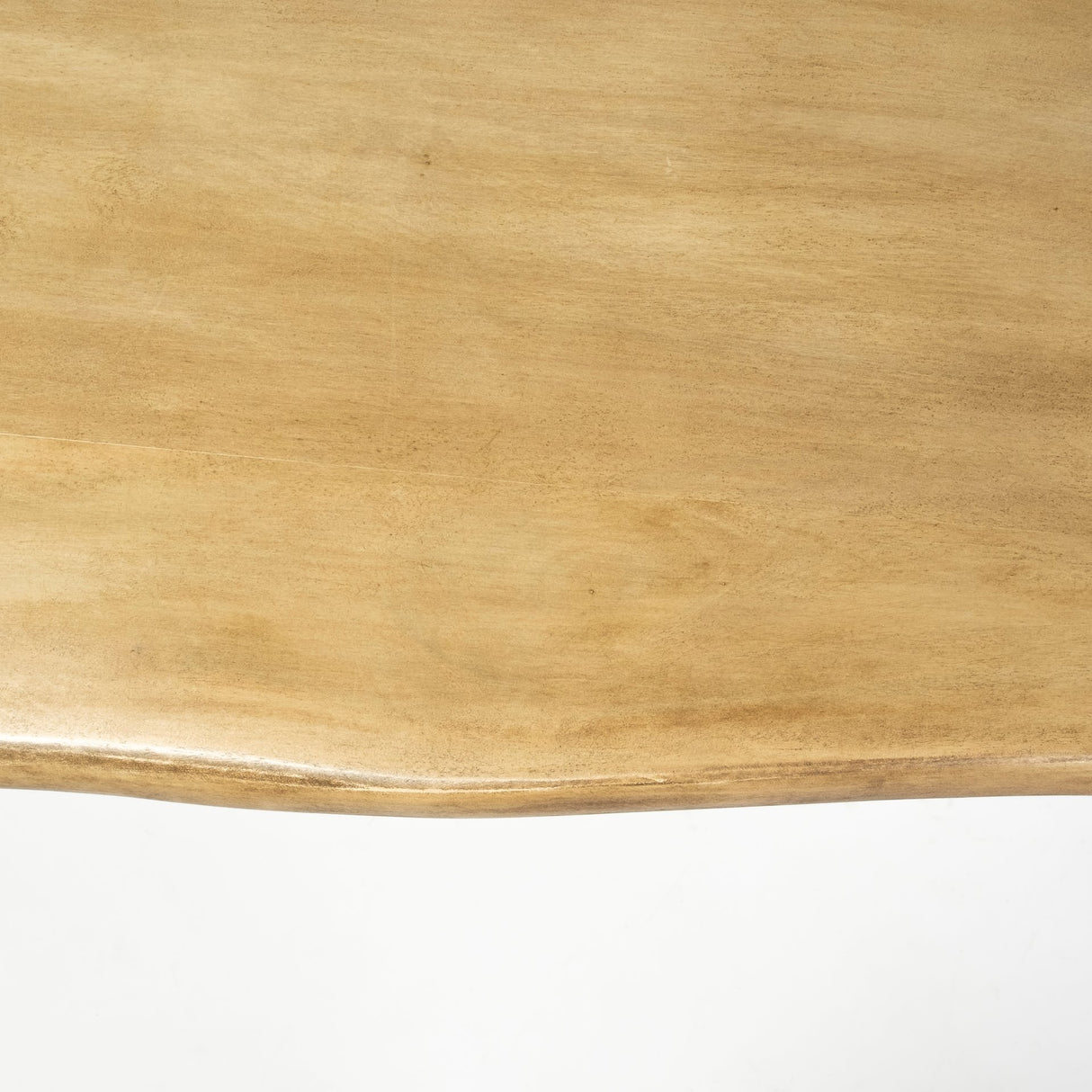 Papillion II 80x40 Rectangular Blonde Live Edge Sold Wood Top Black Metal Base Dining Table from Mercana - Luna Furniture