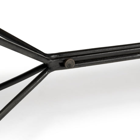 Papillion III 66L x 16W Blonde Wood And Iron Dining Bench from Mercana - Luna Furniture