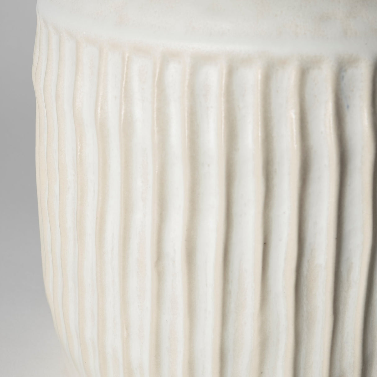 Judy Large Eggshell Ceramic Vase from Mercana - Luna Furniture