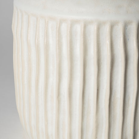 Judy Large Eggshell Ceramic Vase from Mercana - Luna Furniture