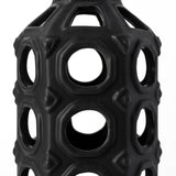 Brunel Large Black Drum-Shaped Ceramic Vase from Mercana - Luna Furniture
