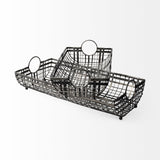 Kenneth (Set of 2) 24L x 12W Gray Metal Baskets from Mercana - Luna Furniture