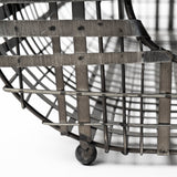 Kenneth (Set of 2) 24L x 12W Gray Metal Baskets from Mercana - Luna Furniture