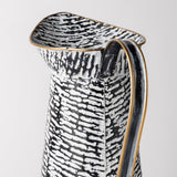 Colette Large Black/White Patterned Vase from Mercana - Luna Furniture