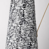 Colette Large Black/White Patterned Vase from Mercana - Luna Furniture