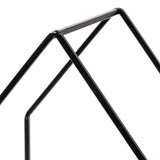 Leopold Set of Two Black Metal Wooden Base Table Candle Holders from Mercana - Luna Furniture