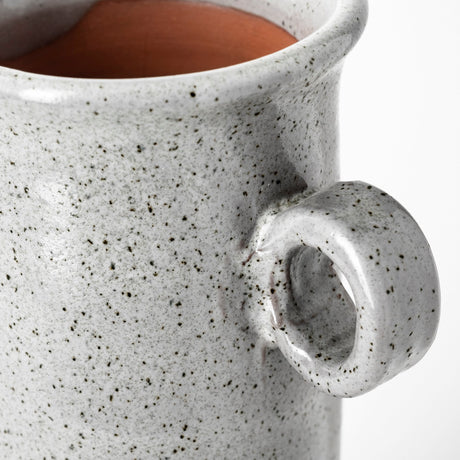 Frieda Large Freckled Gray Ceramic Jug from Mercana - Luna Furniture