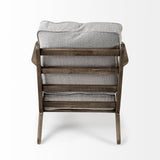 Olympus VI Frost Grey Fabric Wrapped Wooden Frame Accent Chair from Mercana - Luna Furniture