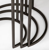 Glover (Set of 3) 20L x 20W Brown Wood Round Top W/Metal Nesting Accent Tables from Mercana - Luna Furniture