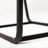 Arya (Set of 2) 24L x 10W Black Rectangular Glass Top Iron Frame Accent Table from Mercana - Luna Furniture