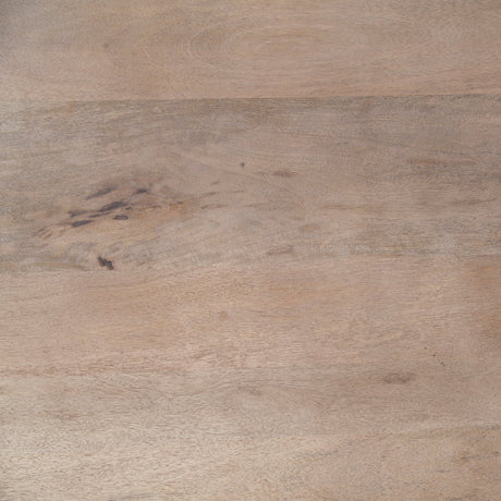 Maxwell II 54" Round Brown Solid Wood Top Brown Wood/Gold Metal Base Dining Table from Mercana - Luna Furniture