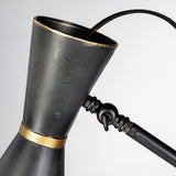 Eris III (58.3"H) Black/Brass Metal Cone Shade Floor Lamp from Mercana - Luna Furniture