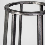 Bella Large Black Metal Cylindrical Cage Candle Holder Lantern from Mercana - Luna Furniture