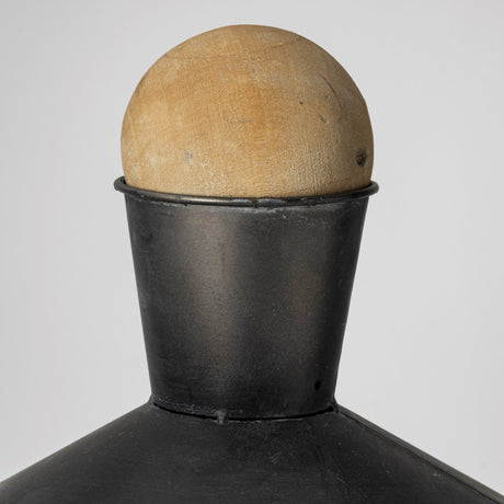 Asher Set of Two Black Metal Urns from Mercana - Luna Furniture