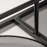 Navin 10x46.5 Black Metal Body White Fabric Shade Rectangular Wall Sconce from Mercana - Luna Furniture