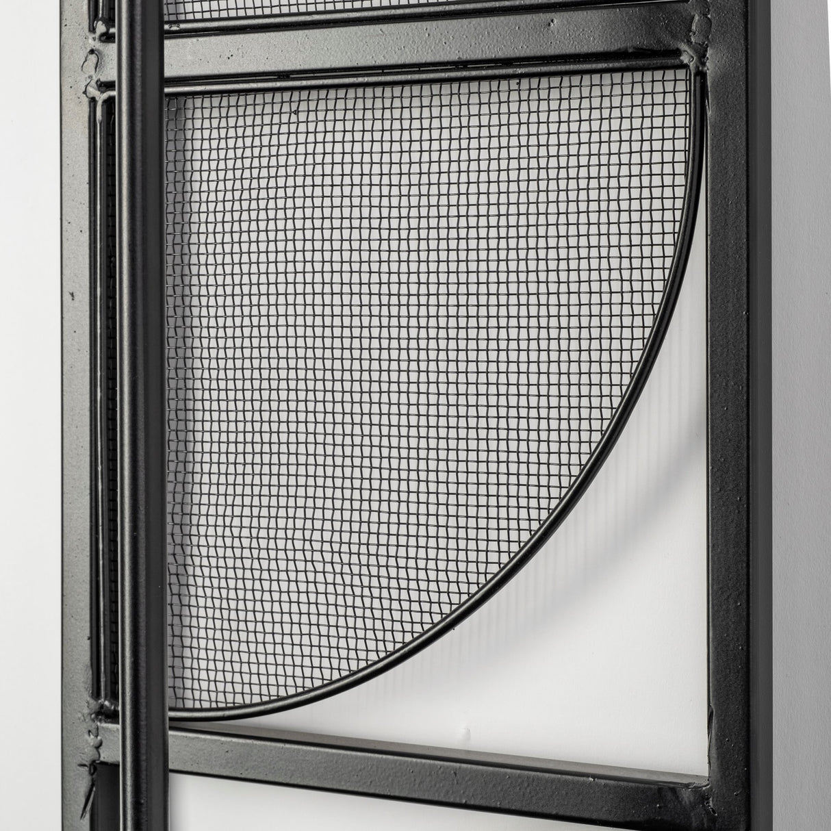Navin 10x46.5 Black Metal Body White Fabric Shade Rectangular Wall Sconce from Mercana - Luna Furniture