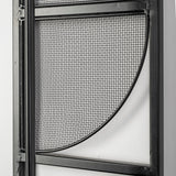 Navin 10x46.5 Black Metal Body White Fabric Shade Rectangular Wall Sconce from Mercana - Luna Furniture