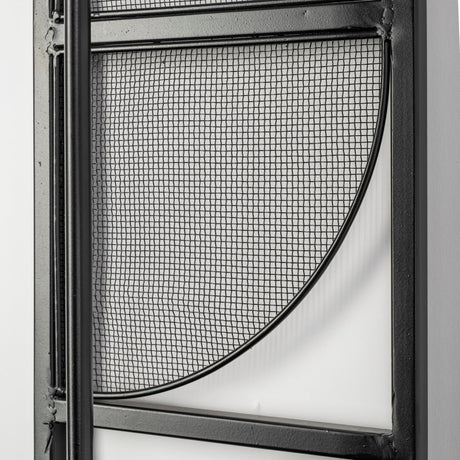 Navin 10x46.5 Black Metal Body White Fabric Shade Rectangular Wall Sconce from Mercana - Luna Furniture