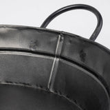 Reno 20L x 14W Black Metal Vintage Inspired Basket from Mercana - Luna Furniture
