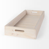 Horatio 28L x 12W Natural Wood Rectangular Serving Tray from Mercana - Luna Furniture