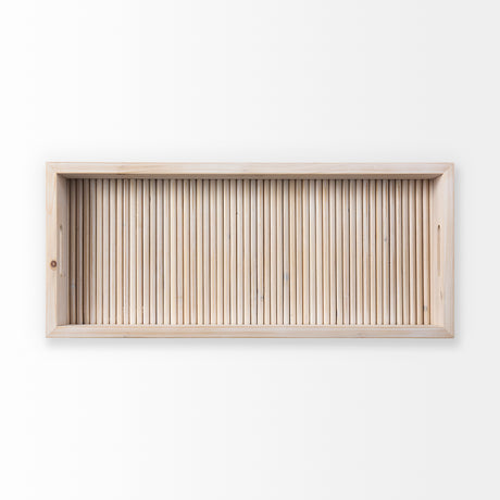 Horatio 28L x 12W Natural Wood Rectangular Serving Tray from Mercana - Luna Furniture
