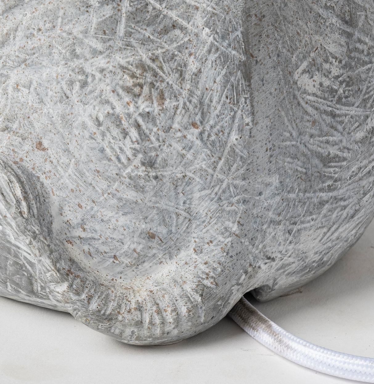 Tantor (15.9"H) Gray Resin Elephant Calf Table Lamp from Mercana - Luna Furniture