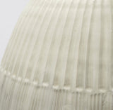 Reyan Large 28.5" Pearl White Ceramic Striped Vase from Mercana - Luna Furniture