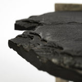 Shale 37" Irregular Live-Edge Black Slate w/Flat Iron Base Coffee Table from Mercana - Luna Furniture