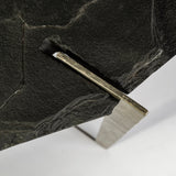 Shale III 50L x 20W Black Live-Edge Slate and Iron Console Table from Mercana - Luna Furniture