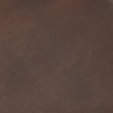 Minara 36" Square Brown Leather Wrapped w/Wood Base Ottoman from Mercana - Luna Furniture