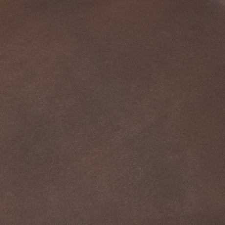 Minara 36" Square Brown Leather Wrapped w/Wood Base Ottoman from Mercana - Luna Furniture