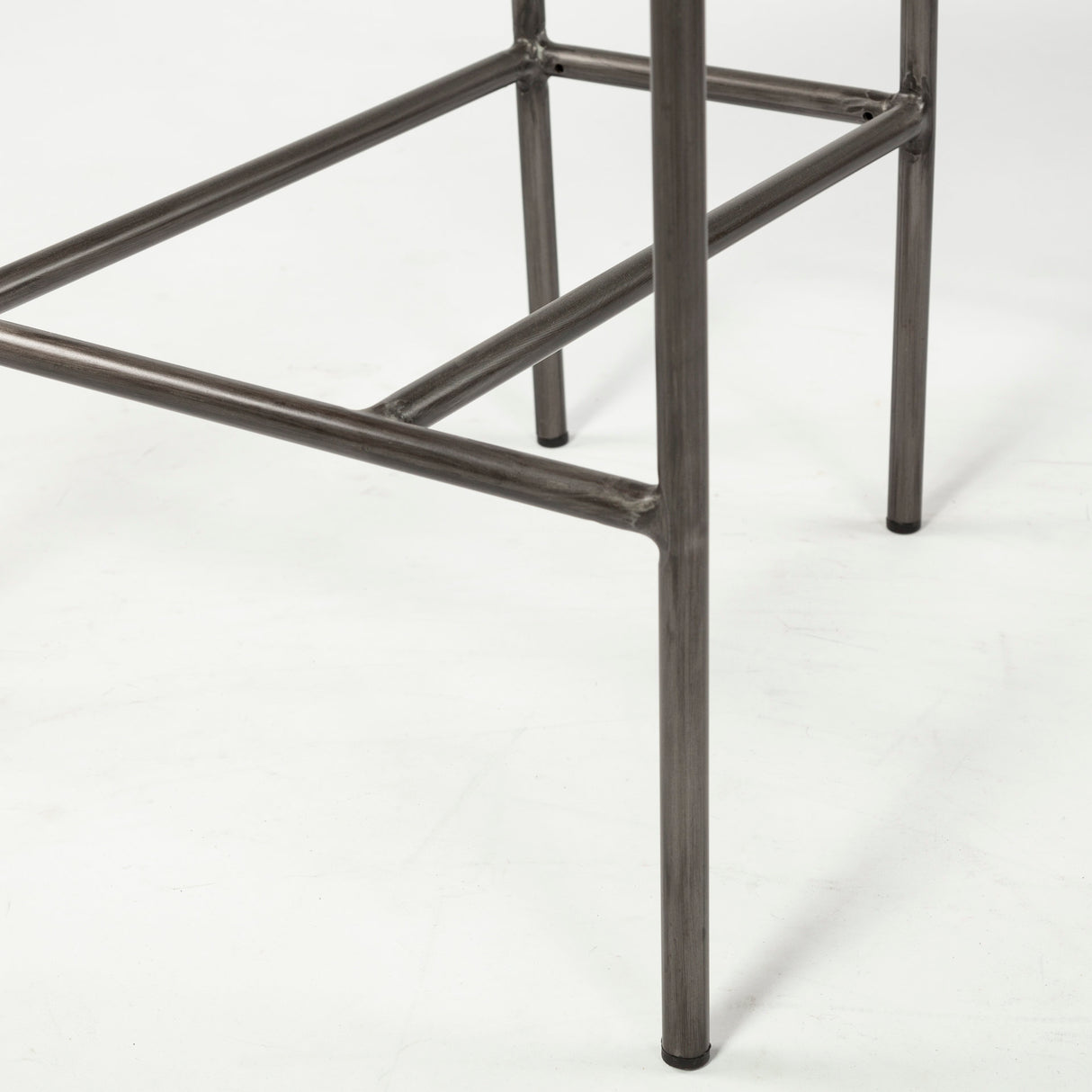 Parker II Beige Fabric Seat Gun Metal Grey Metal Counter Stool from Mercana - Luna Furniture