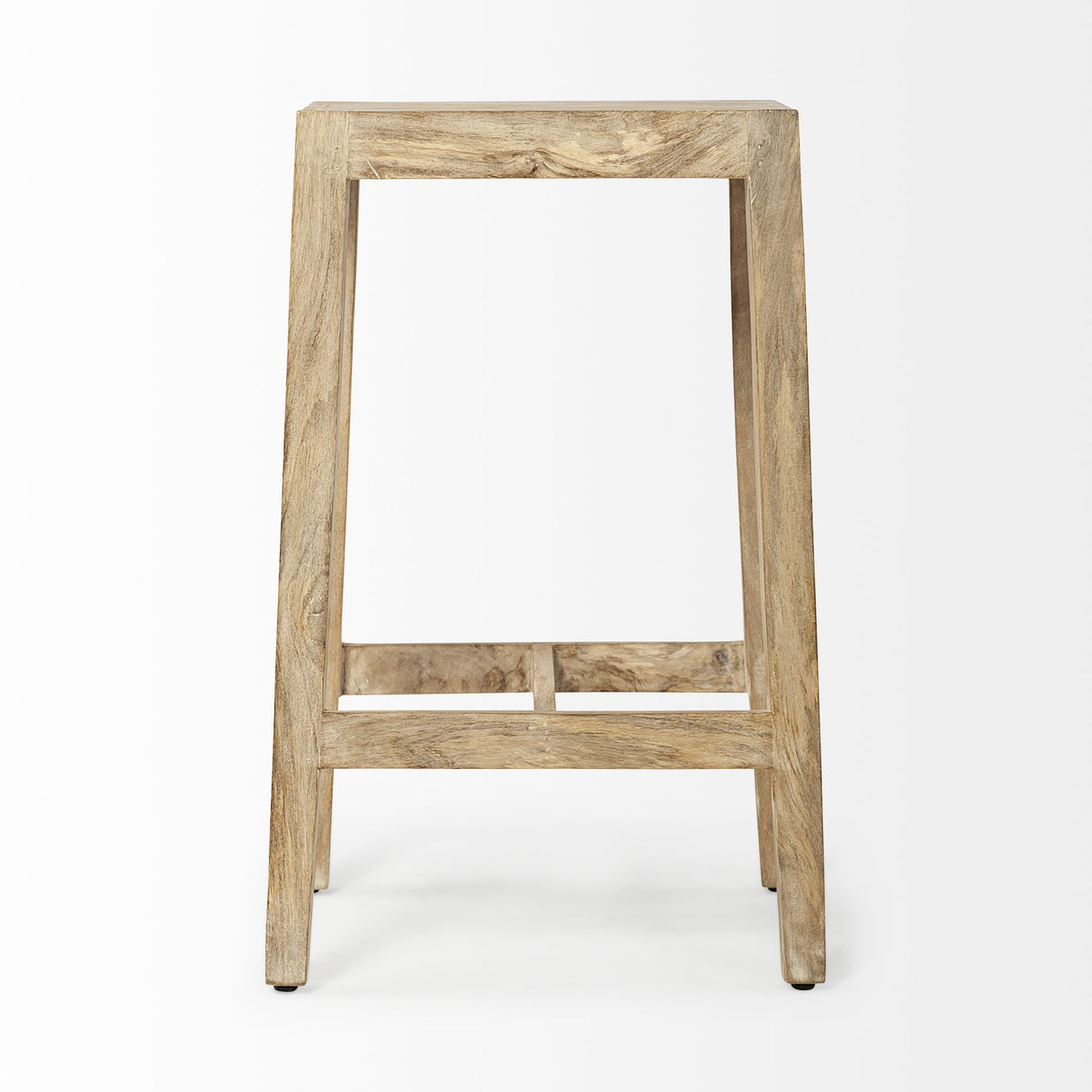 Colony 25" Seat Height Brown Wood Seat & Frame Stool from Mercana - Luna Furniture