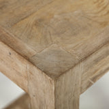 Colony 25" Seat Height Brown Wood Seat & Frame Stool from Mercana - Luna Furniture
