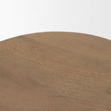 Brahma 26" Total Height White Washed Wood Stool from Mercana - Luna Furniture