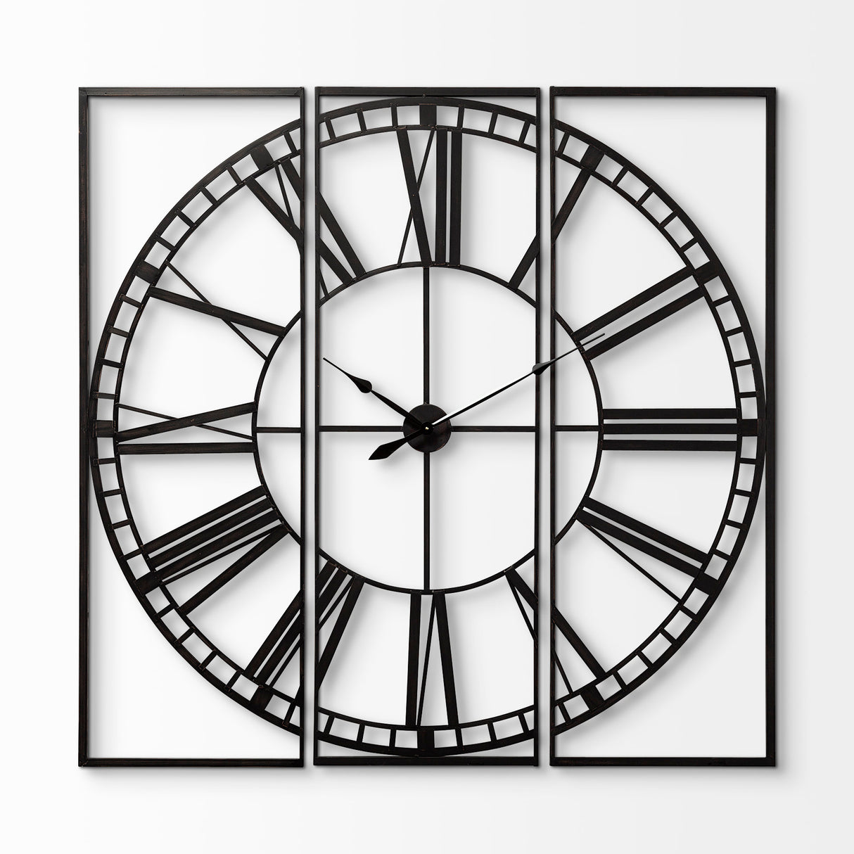Norwood 60" Square Oversized+ Industrial Wall Clock from Mercana - Luna Furniture