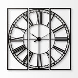 Norwood 60" Square Oversized+ Industrial Wall Clock from Mercana - Luna Furniture