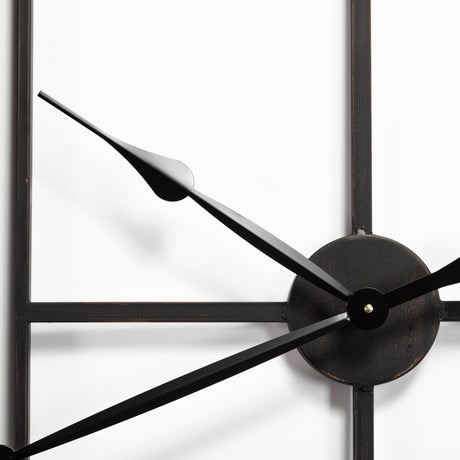 Norwood 60" Square Oversized+ Industrial Wall Clock from Mercana - Luna Furniture