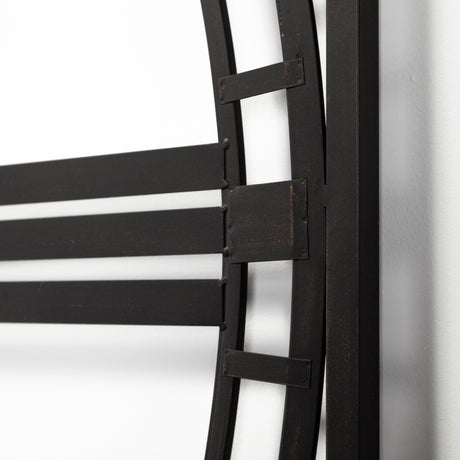 Norwood 60" Square Oversized+ Industrial Wall Clock from Mercana - Luna Furniture
