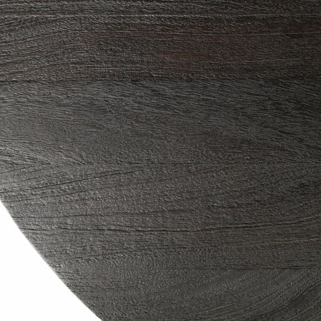 McLeod II 54 L x 54 W x 28.75 H Round Brown Solid Wood Top Gold Metal Base Dining Table from Mercana - Luna Furniture